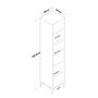 Hanah Home Armario Multiusos Blanco JE111 - 2949